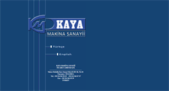 Desktop Screenshot of kayamakina.com