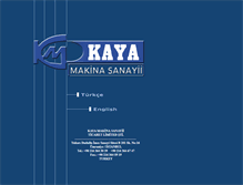 Tablet Screenshot of kayamakina.com